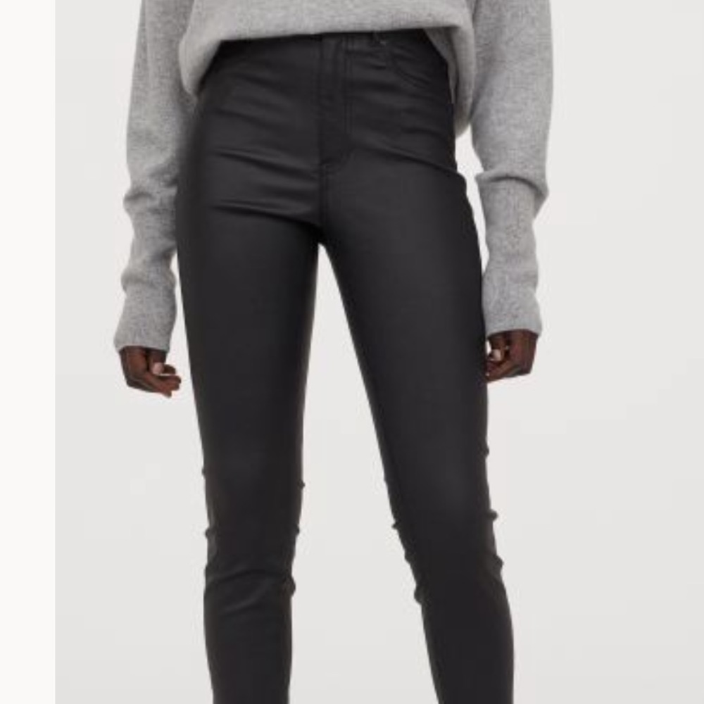 Waxed H&M skinny jeans